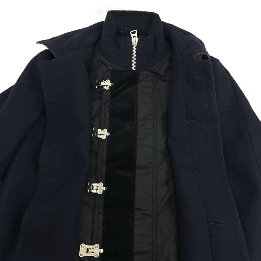 sacai（サカイ） 18AW ウールメルトンドッキングコート 18-01818M