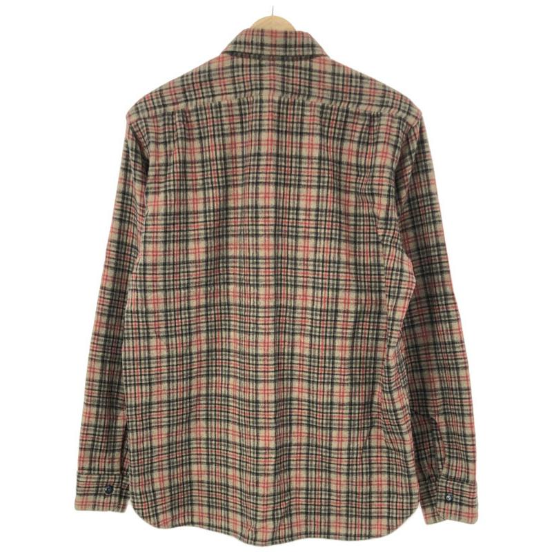 At Last & Co アットラスト ウールチェックシャツ グレー系