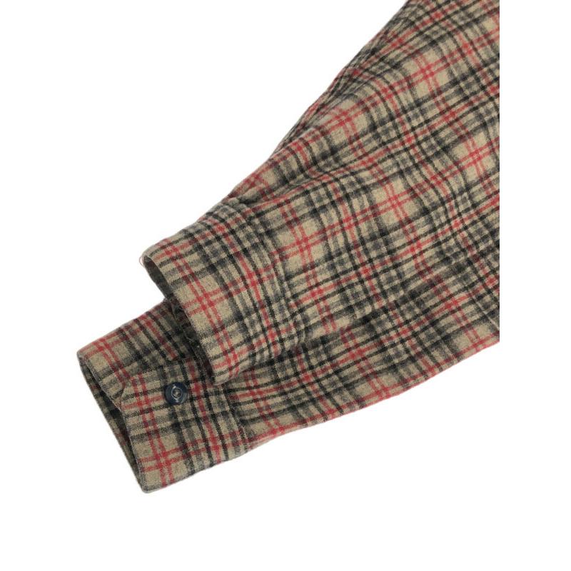 At Last & Co アットラスト ウールチェックシャツ グレー系