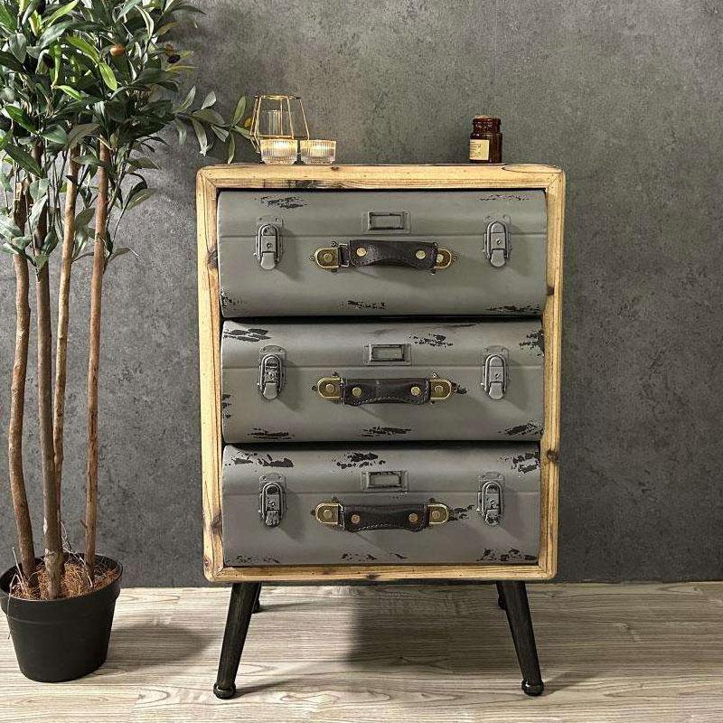 サンコウ 3段ボックス 3段チェスト レトロ RETRO : もみじや家具