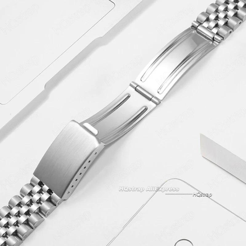 20mm 汎用 5連 ジュビリー ブレスレット SS ステンレス 腕時計 ベルト