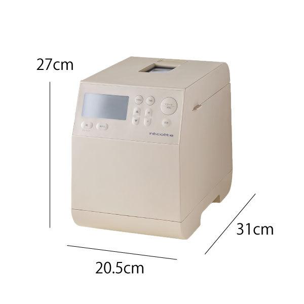 recolte（レコルト） ホームベーカリー パン焼き器 餅つき機 1斤 パン
