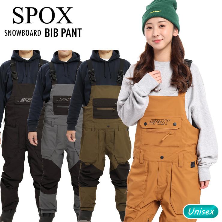 スノーボードウェア メンズ レディース ユニセックス ビブパンツ SPOX