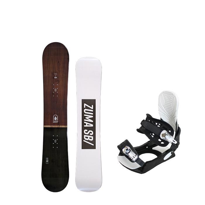 スノーボード2点セット] 24-25 ZUMA LONGEST BROWN + SR-610 スノボ