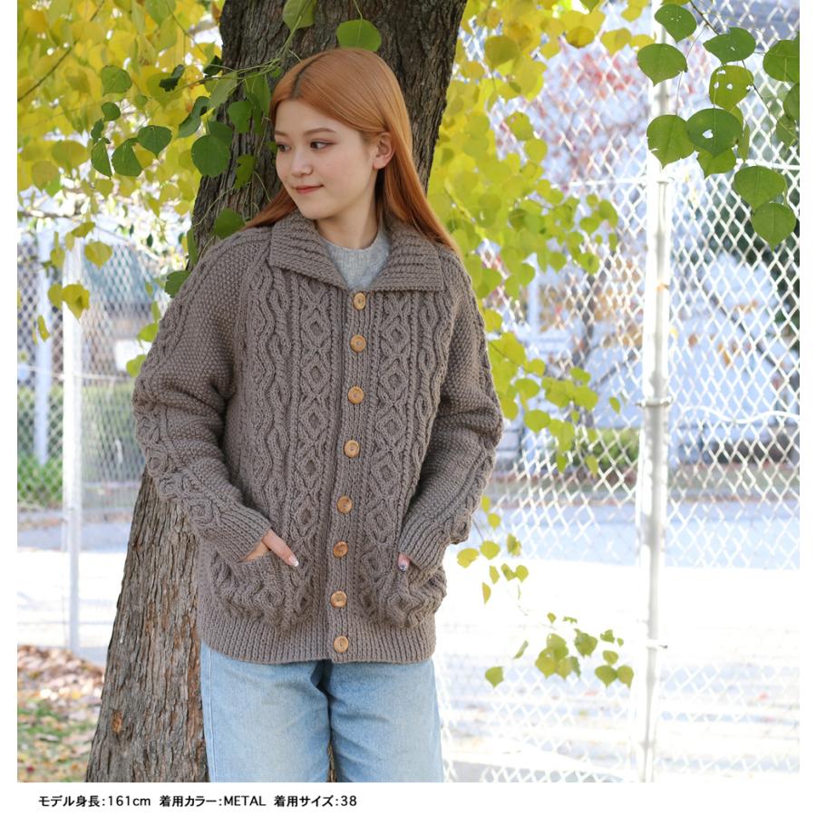 INVERALLAN（インバーアラン） ハンドニット カーディガン 3A ウール