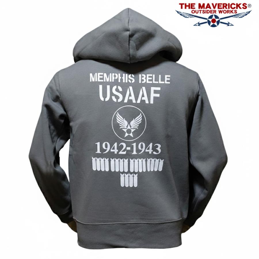 THE MAVERICKS ブランド ミリタリー メンズ ジップアップ スウェット