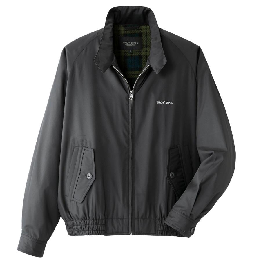 ジャケット ブルゾン メンズ スイングトップ 裏フリース 秋 冬 TROY