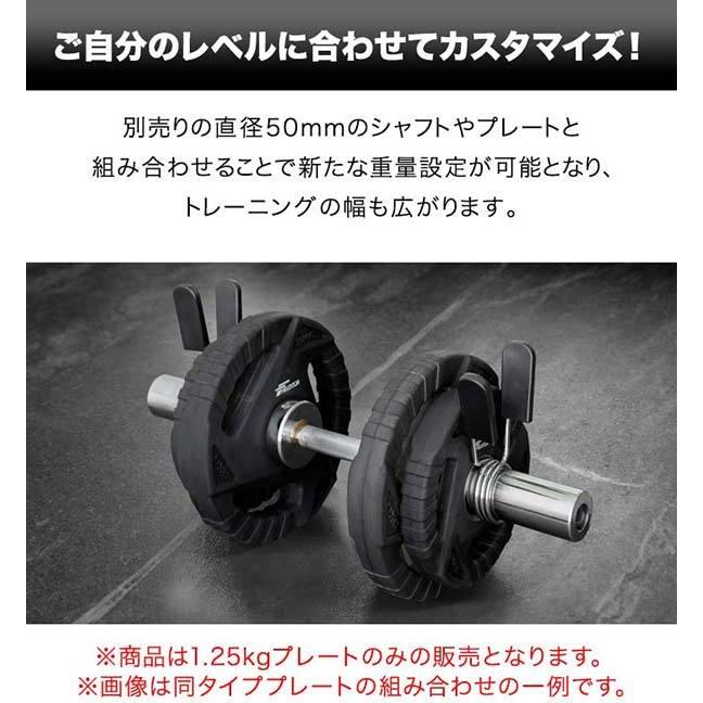 ダンベルプレート 穴あき 1.25kg 2枚セット 穴径50mm 追加 バーベル用