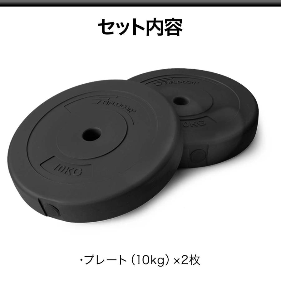バーベル 用 プレート 10kg 2個セット ポリエチレンコート 追加