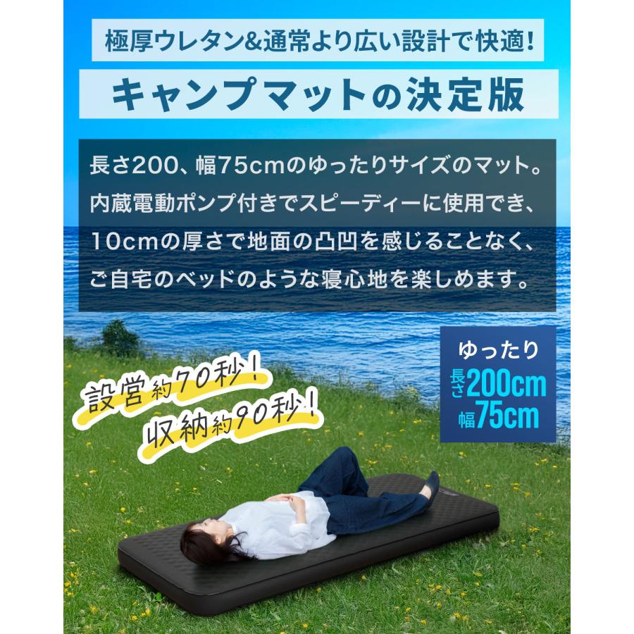 FIELDOOR（フィールドア） ヤフー1位 キャンプ マット シングル 極厚