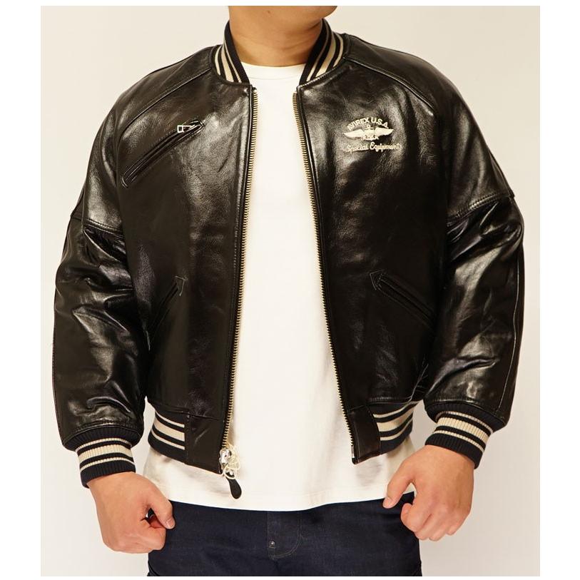 AVIREX（アヴィレックス） バーシティ 羊革 ラムレザー ジャケット