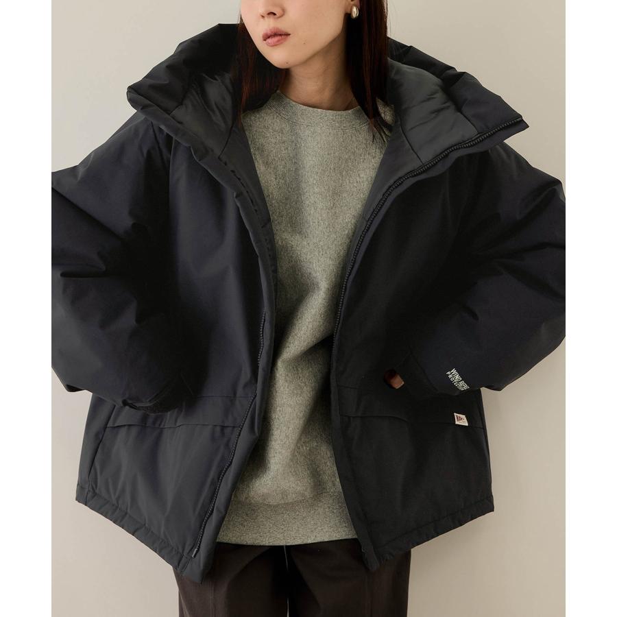 NAVY モンスターパーカー レディース 中綿ブルゾン アウター ハーフ丈