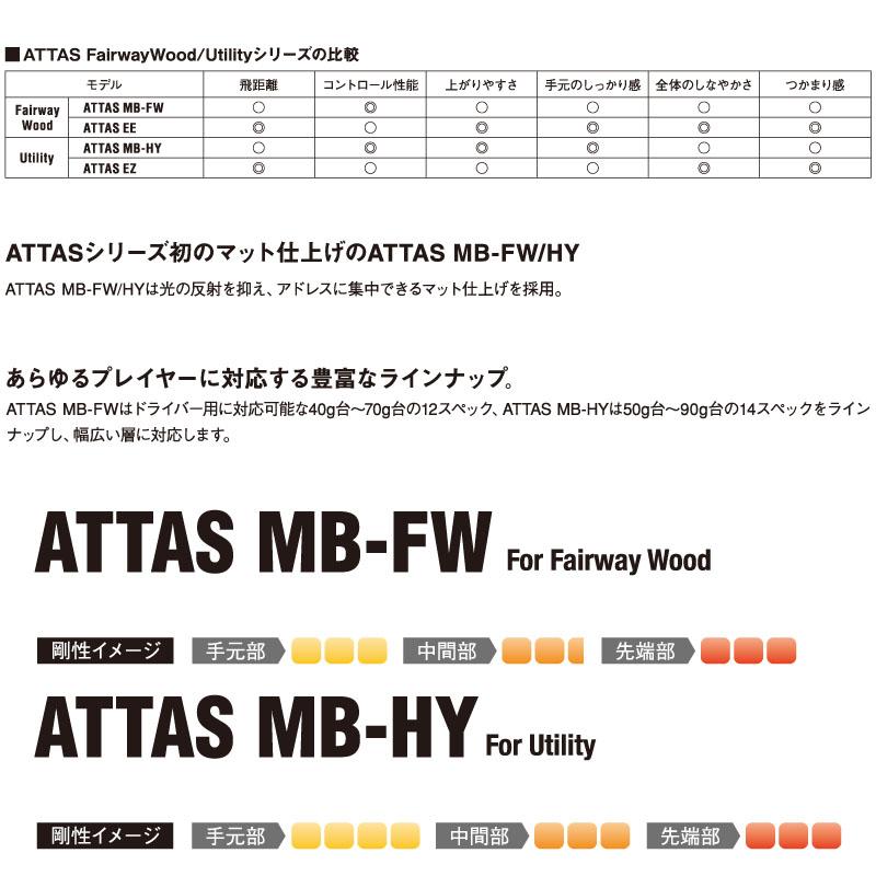 USTマミヤ アッタス MB-HY 95 ユーティリティ ハイブリッド用 カーボン