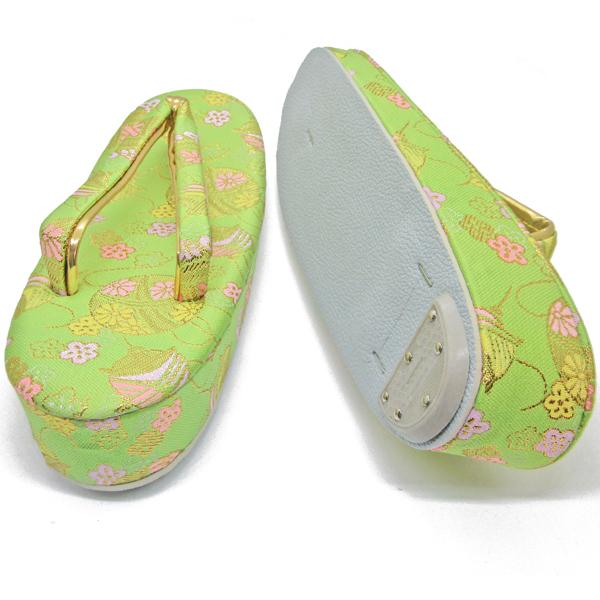 七五三女の子7歳草履(21cm)黄緑7zog03 : 京の舞姿 - 通販 - Yahoo