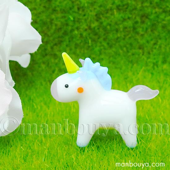 ユニコーン 雑貨 ガラス細工 ミニチュア 置物 フォーカート 一角獣