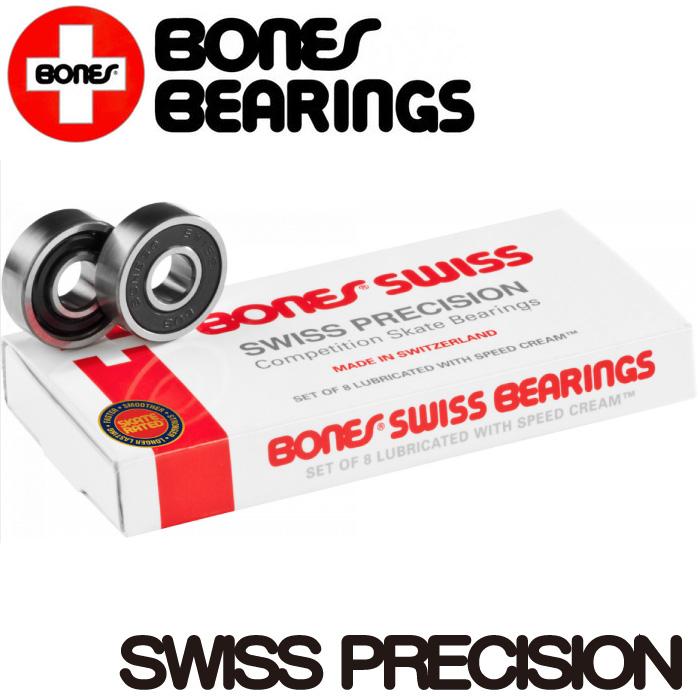スケートボード スケボー ベアリング BONES SWISS PRECISION BEARING