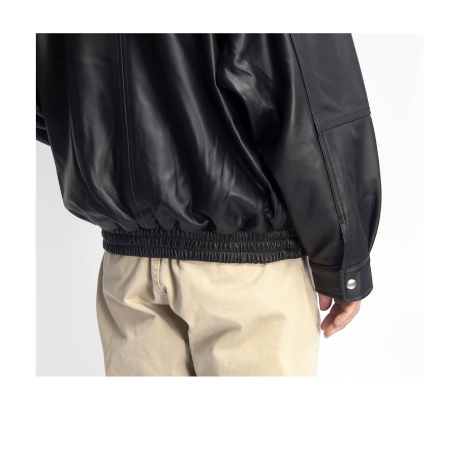 セール価格】LAOTOUR 本革 ラムレザー フライトジャケット ブルゾン 革