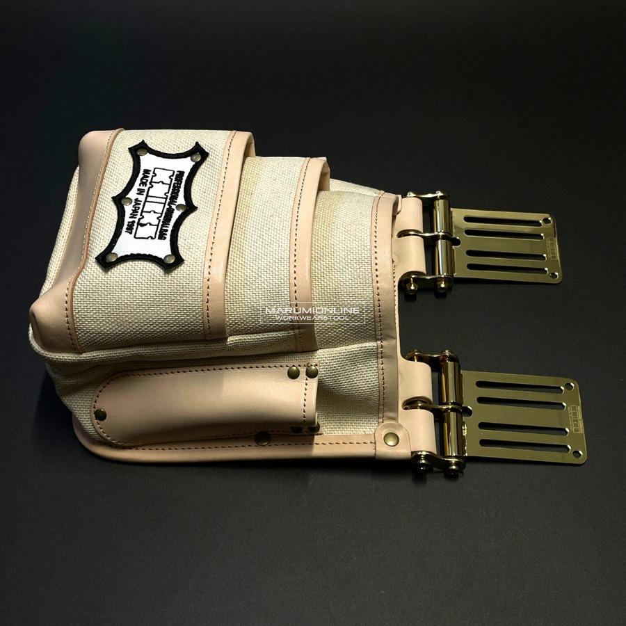 KNICKS（ニックス） 腰道具 ツーウェイタイプ帆布生地ヌメ革補強3段腰