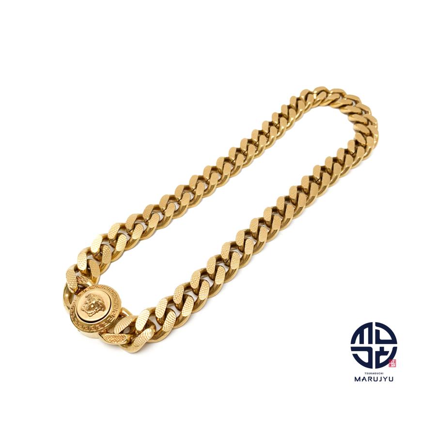 VERSACE ヴェルサーチ ゴールドカラー メデューサ チョーカー チェーン