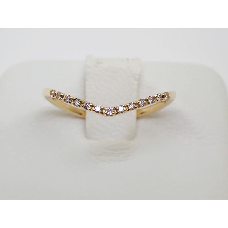 agete アガット ダイヤモンド リング K18YG Ref.10164111095 D0.06ct