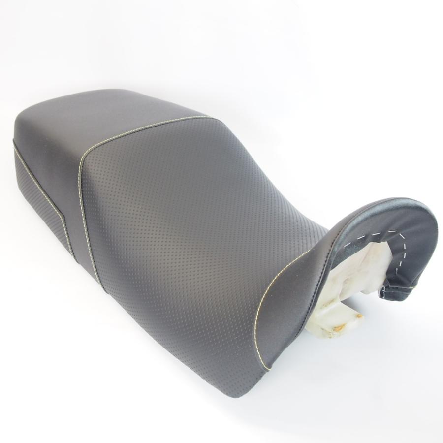 GPZ900R ニンジャ スポーツシート 黒 黄色ステッチ 純正中古ベース使用