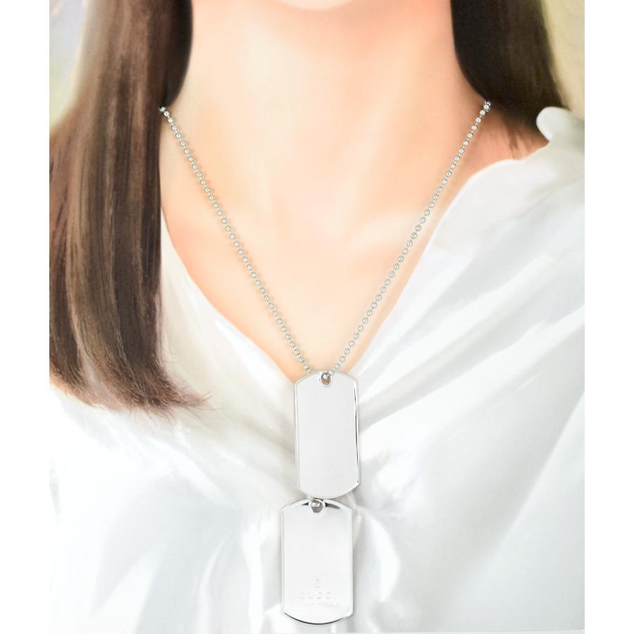 GUCCI（グッチ） ドッグタグ ダブル プレート ペンダント ネックレス