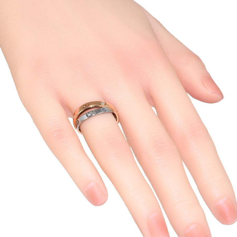 LOVE（Cartier） カルティエ ビーラブ リング 指輪 K18 ピンクゴールド