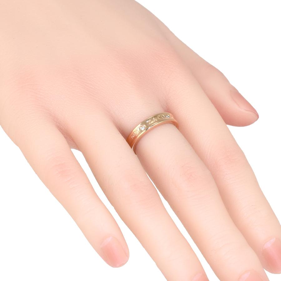 Tiffany 1837 ティファニー 11号 ナローリング 指輪 K18 ローズ