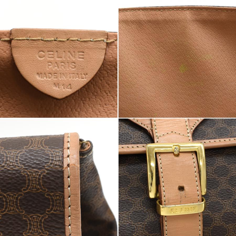 CELINE（セリーヌ） マカダム ラージ ハンドバッグ トラベルバッグ