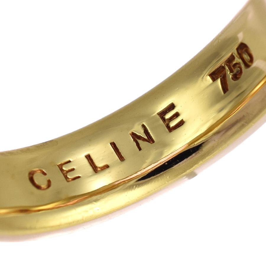 CELINE（セリーヌ） 新品同様 マカダム リング 指輪 K18イエロー