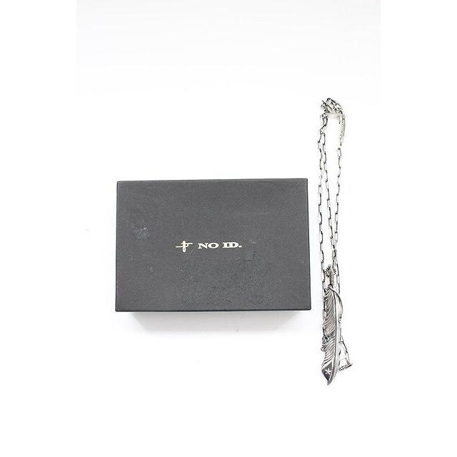 NO ID. / シルバービッグフェザーロザリオネックレス シルバー T-25-10