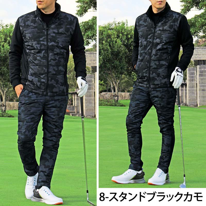 ゴルフウェア セットアップ メンズ 上下セット ダウンジャケット