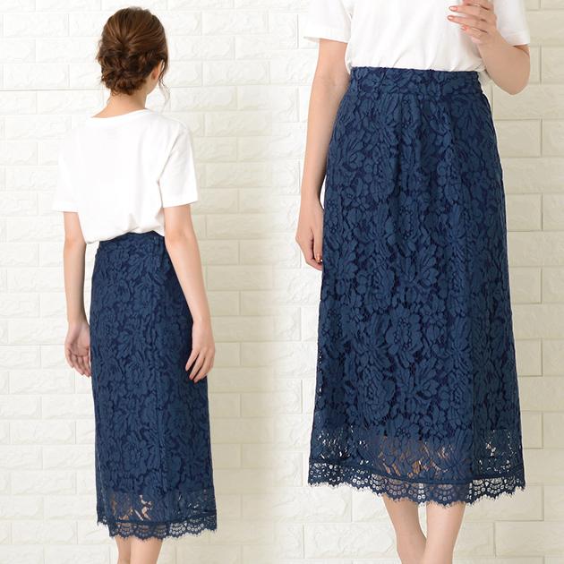 Lace Ladies（レースレディース） Aラインスカート 総レース スカート