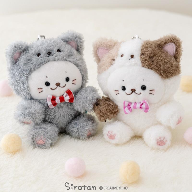 Mother garden（マザーガーデン） しろたん 猫キーホルダー 単品 三毛