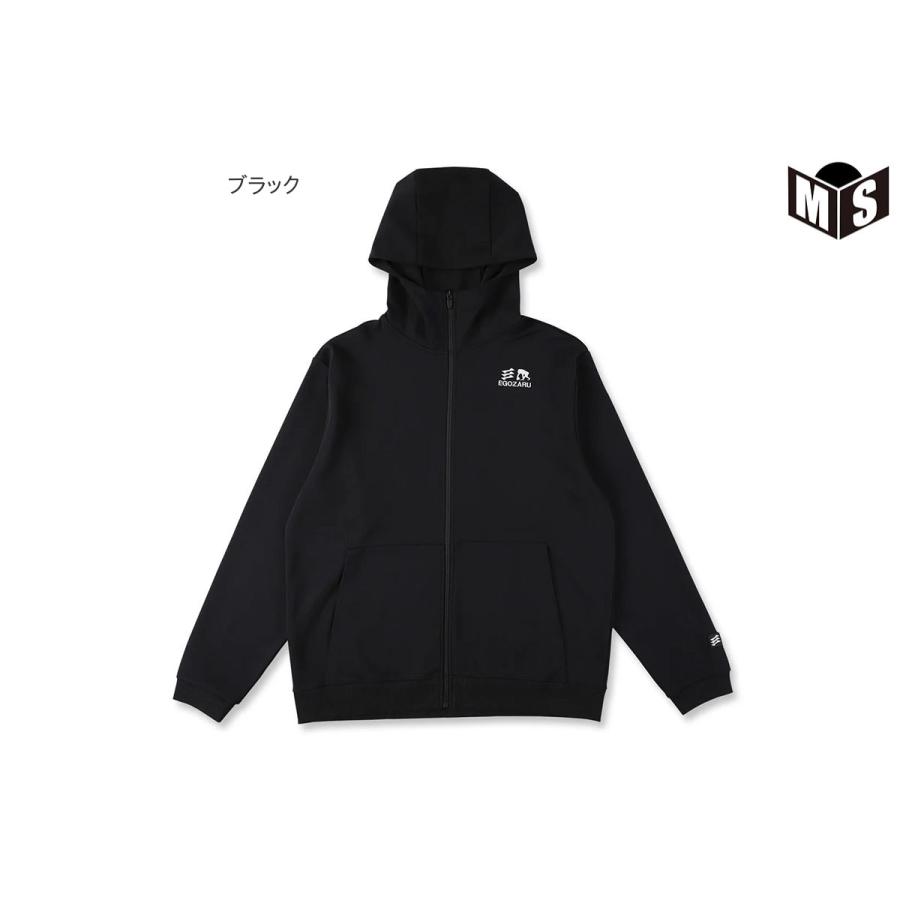 EGOZARU（エゴザル） ダブルフェイス スウェット ZIPアップパーカ