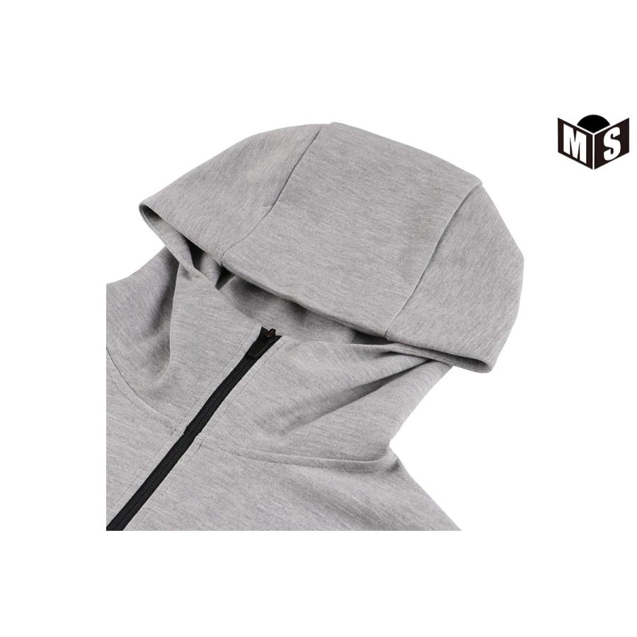 EGOZARU（エゴザル） ダブルフェイス スウェット ZIPアップパーカ