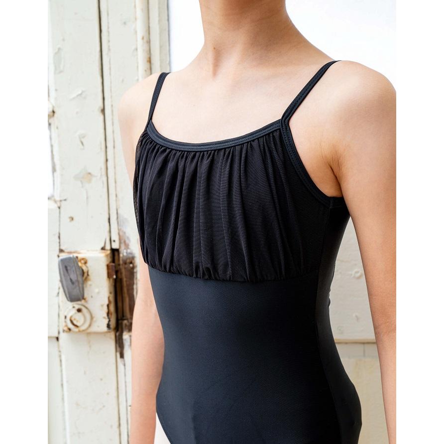 Mignon（ミニヨン） バレエ レオタード 子供 ジュニア 黒 キャミソール