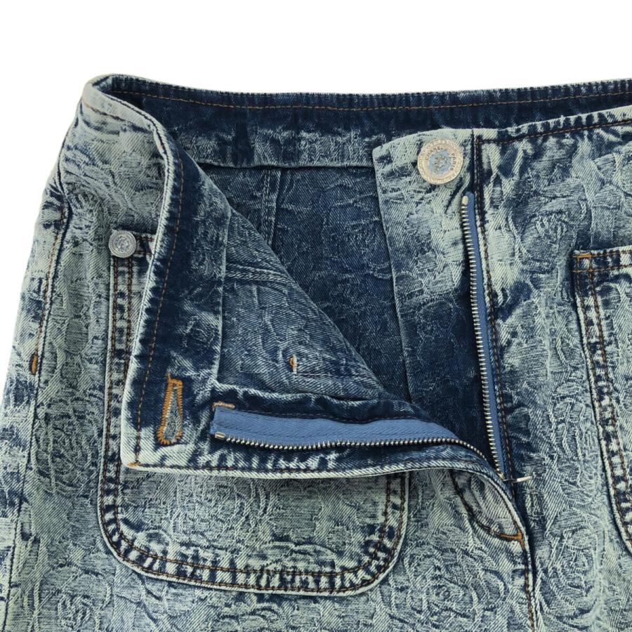 質屋 未使用 シャネル CHANEL デニムパンツ カメリア P74482 サイズ38