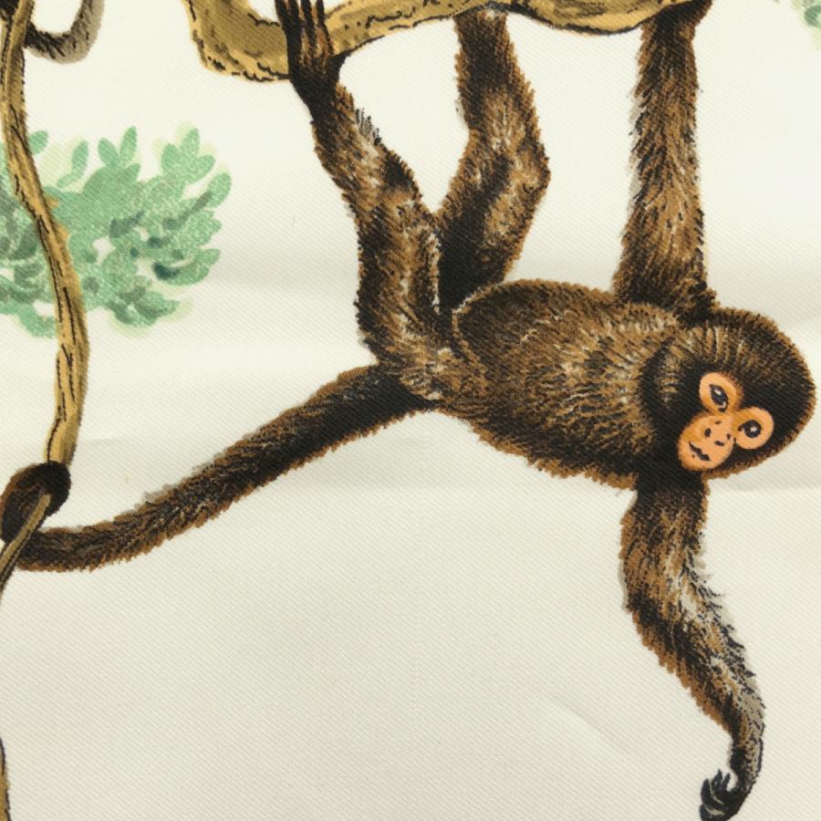 質屋 HERMES エルメス カレ90 スカーフ EQUATEUR 赤道直下 動物