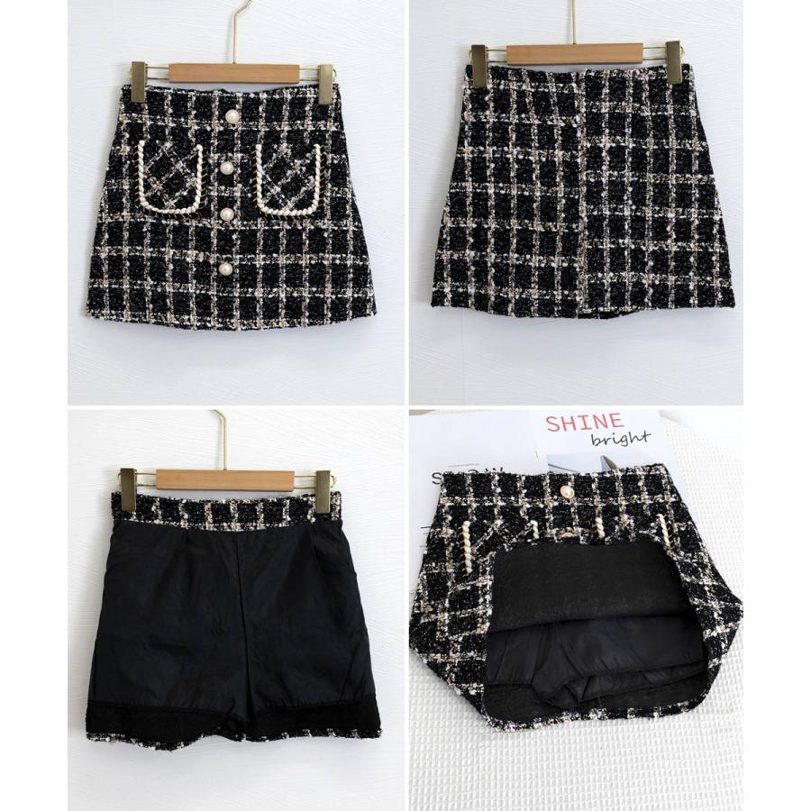 miniministore（ミニミニストア） ツイード風ミニスカート インナー
