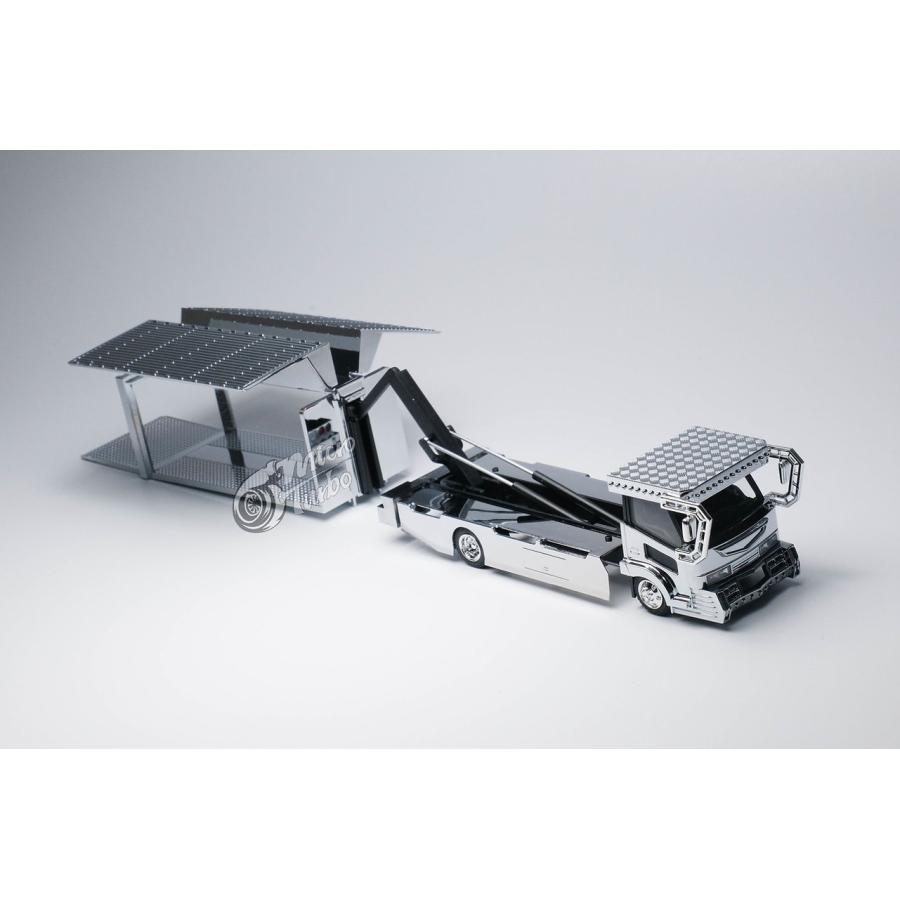 Micro Turbo PEAKO MT6404B1 Custom デコトラ 積載車 銀