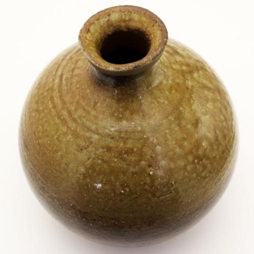 備前焼 花瓶 華 窯元 作家 石田育男 陶印 bizenyaki_kabin_hana 花入れ