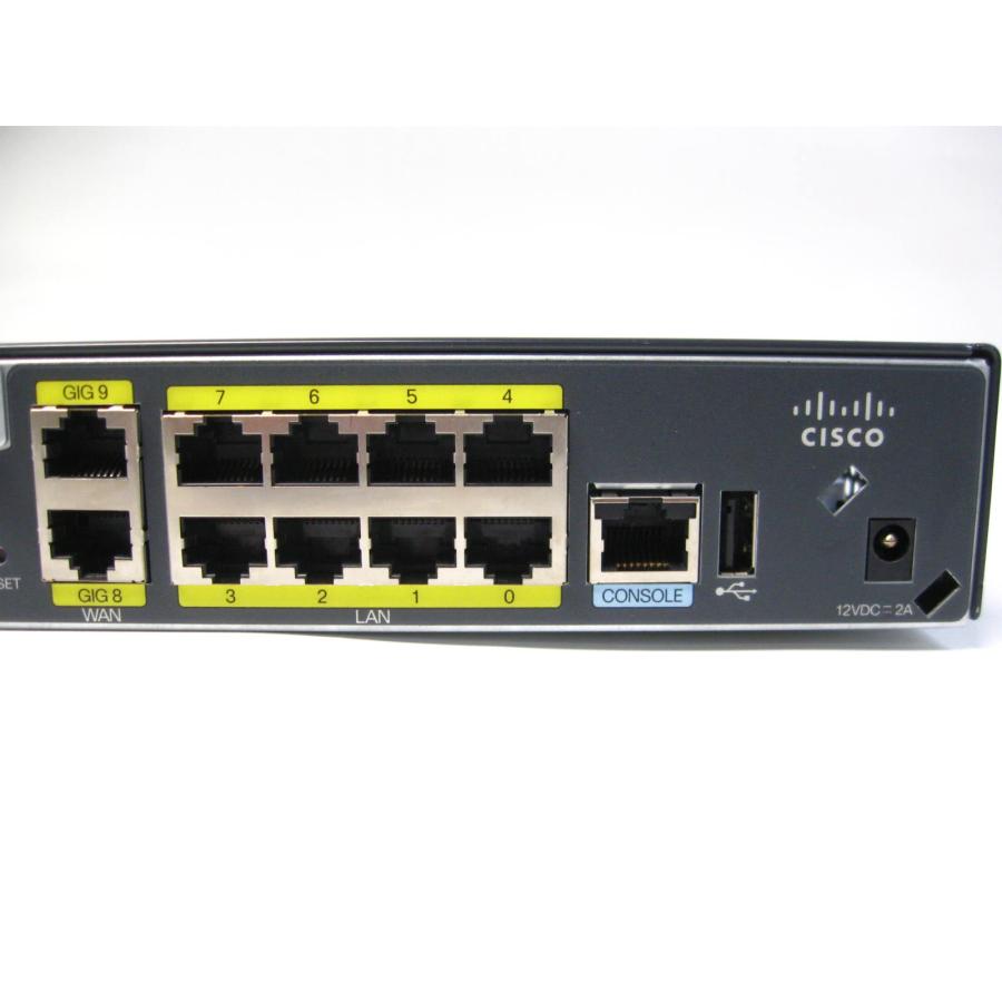 ▽Cisco C841M-8X-JAIS/K9 V01 10ポート 800Mシリーズ サービス統合型