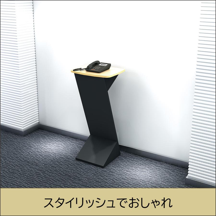 家具のAKIRA 無人受付カウンター 受付台 カウンター 電話台 ホワイト