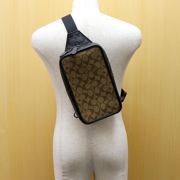 COACH（コーチ） ボディバッグ メンズ カーキ×チャコール C9865 QBTUP