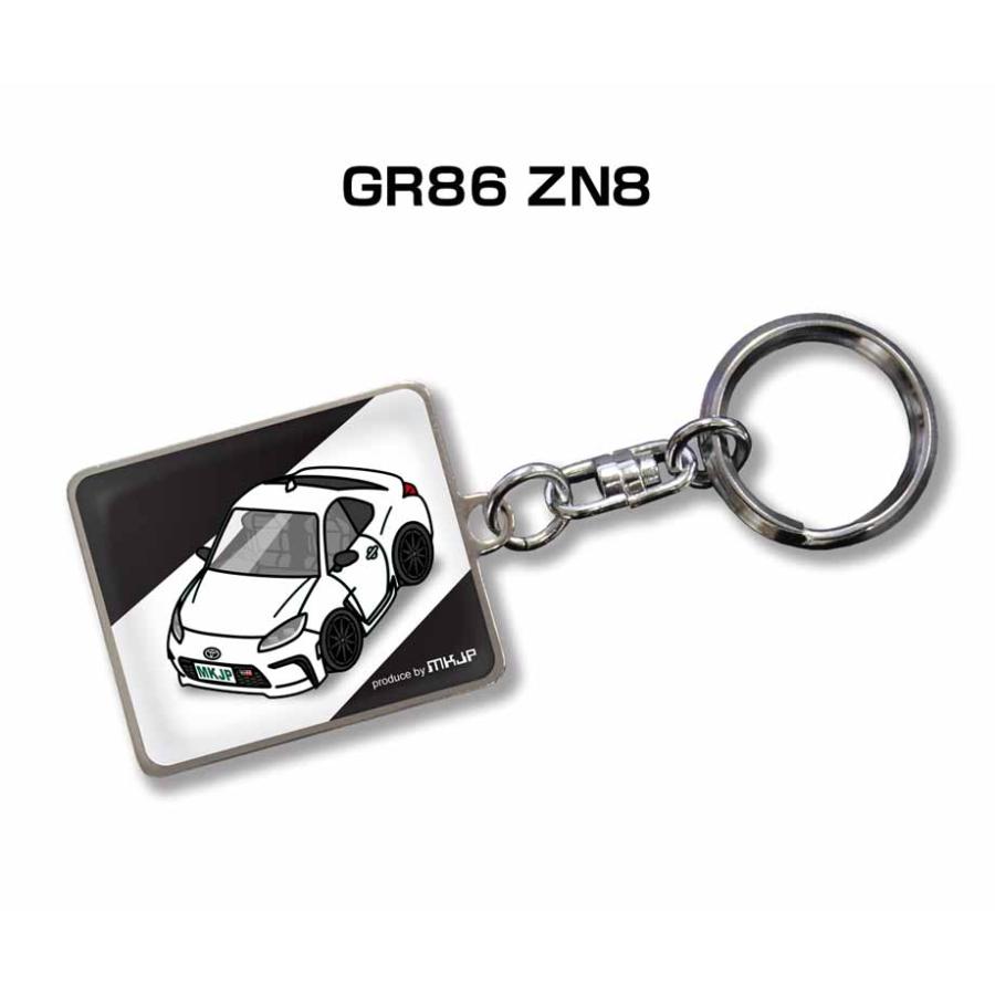 MKJP 車種別かわカッコいい キーホルダー トヨタ GR86 ZN8 ゆうメール