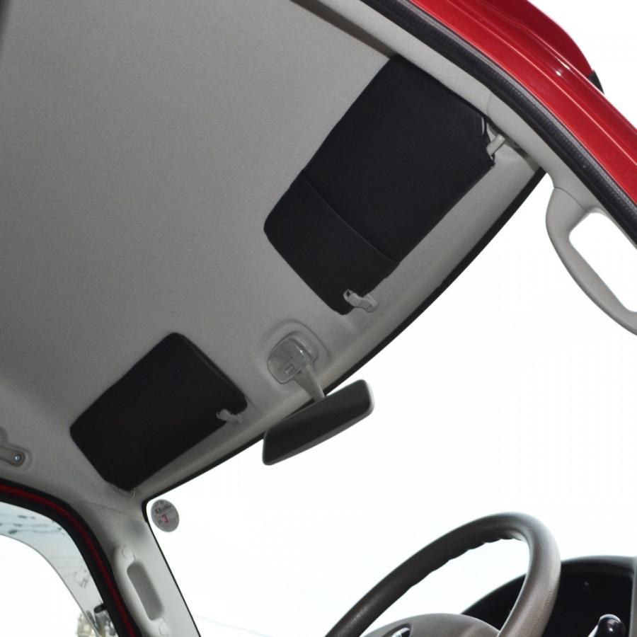 エブリィワゴン DA64W サンバイザーカバー PVCレザー ブラック 車用