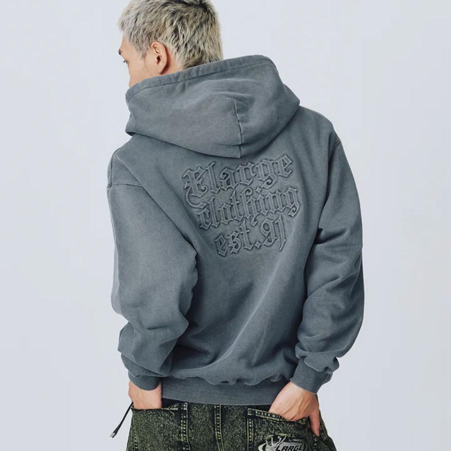 XLARGE（エクストラ ラージ） ジップパーカー PIGMENT EMBOSSED ZIP