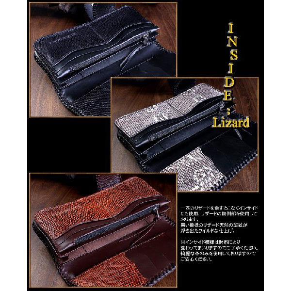 廃盤売り切り バイカーズウォレット 長財布 リザード メンズ コンチョ