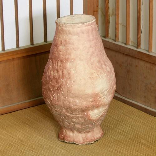 信楽焼 穴窯 登り窯 花瓶 自然釉 緋色 スカーレット 薪 おしゃれ
